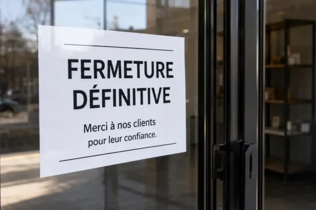 fermeture définitive d’entreprise