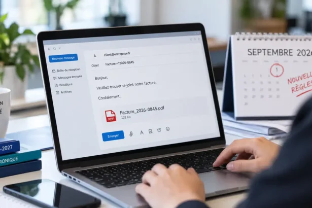 facture PDF par email